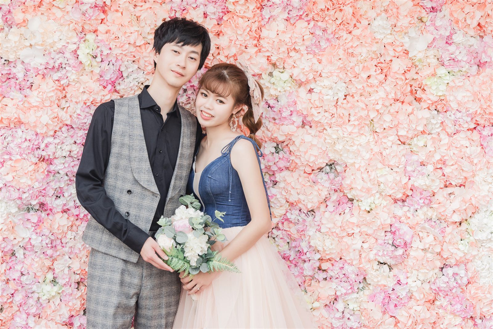 中壢韓系婚紗,花牆婚紗照