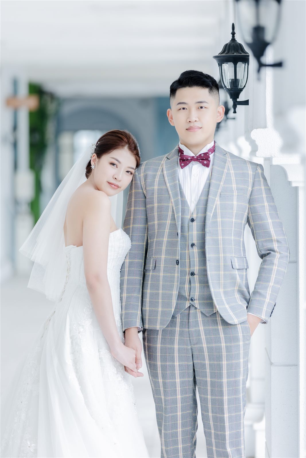 純白歐式婚紗,中壢婚紗風格