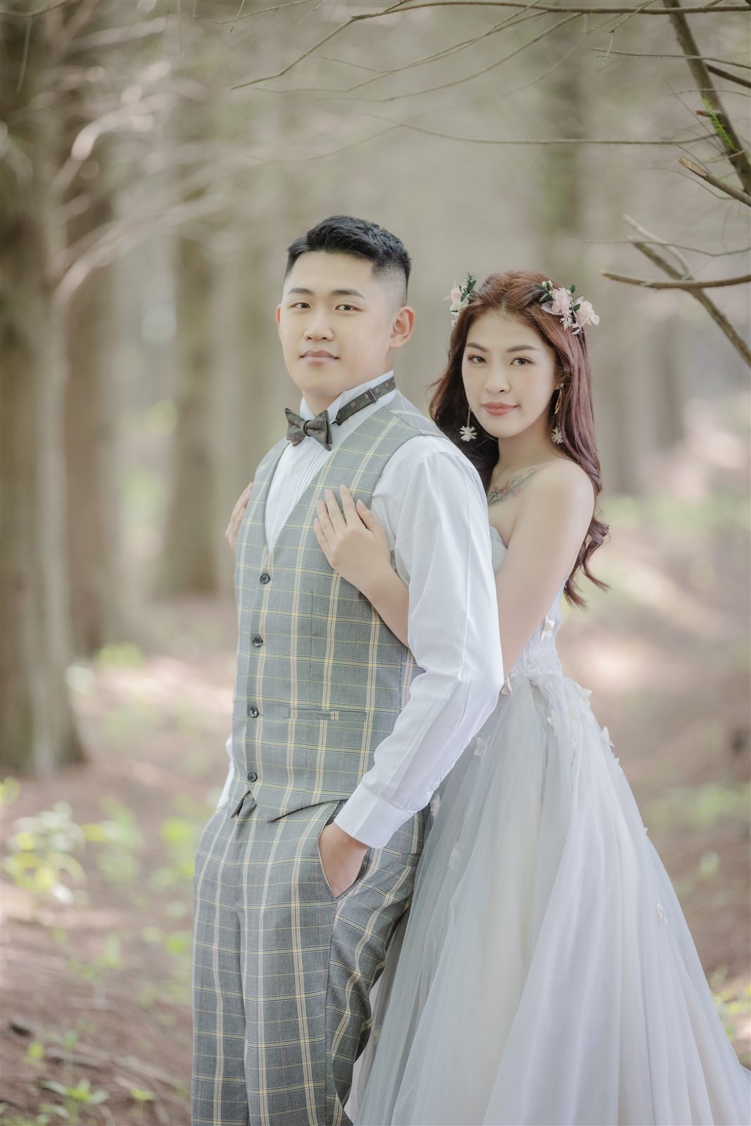 中壢森林系婚紗,落羽松婚紗