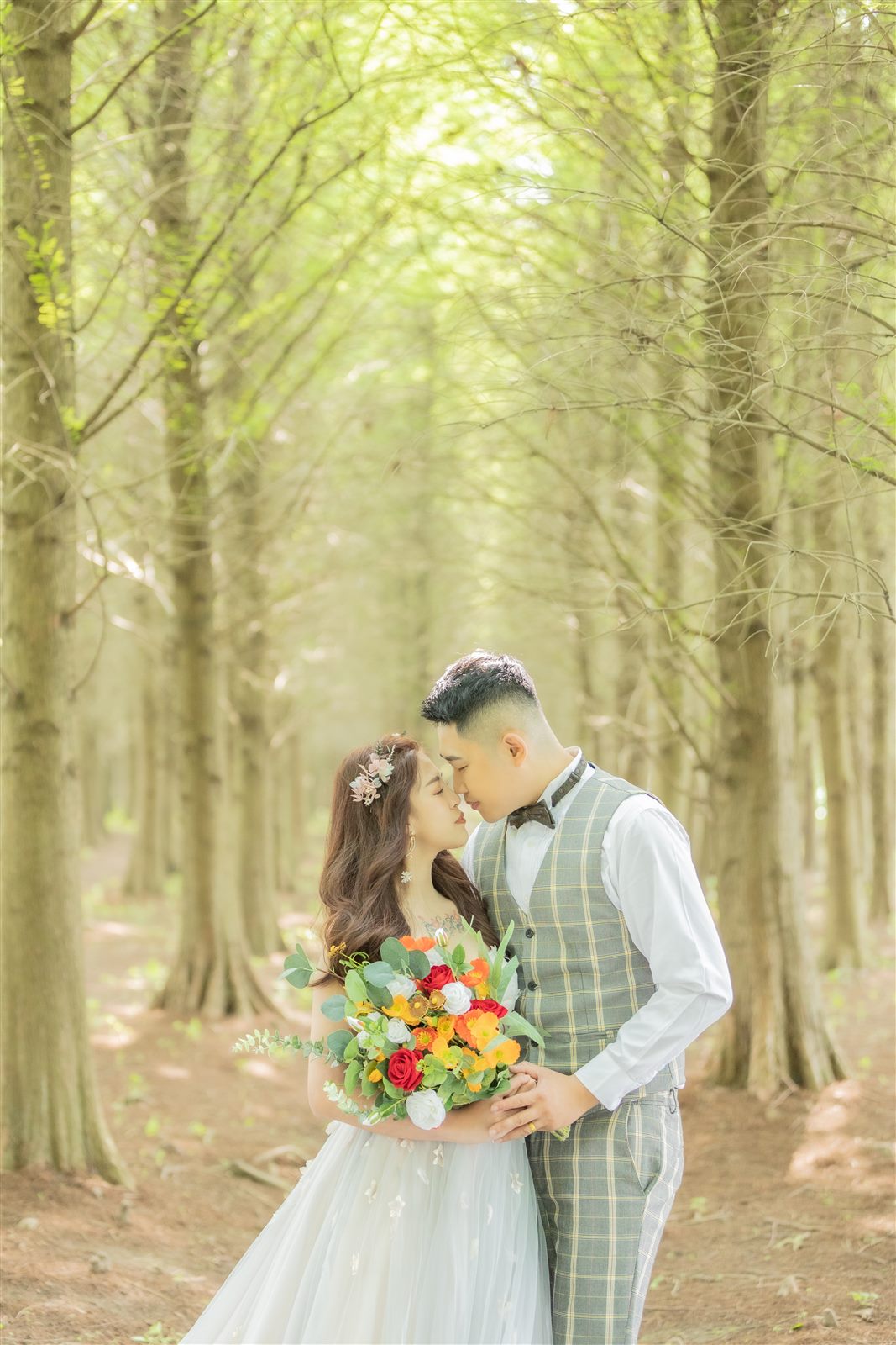 中壢森林系婚紗,落羽松婚紗