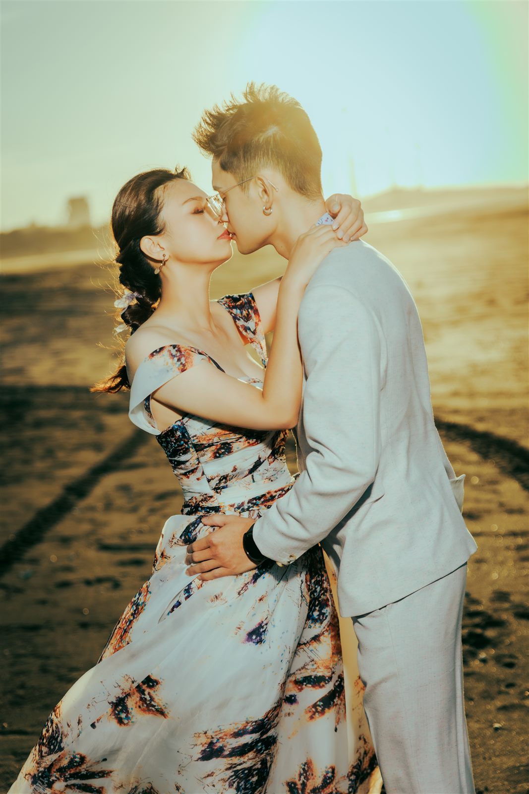中壢海邊婚紗,夕陽婚紗照