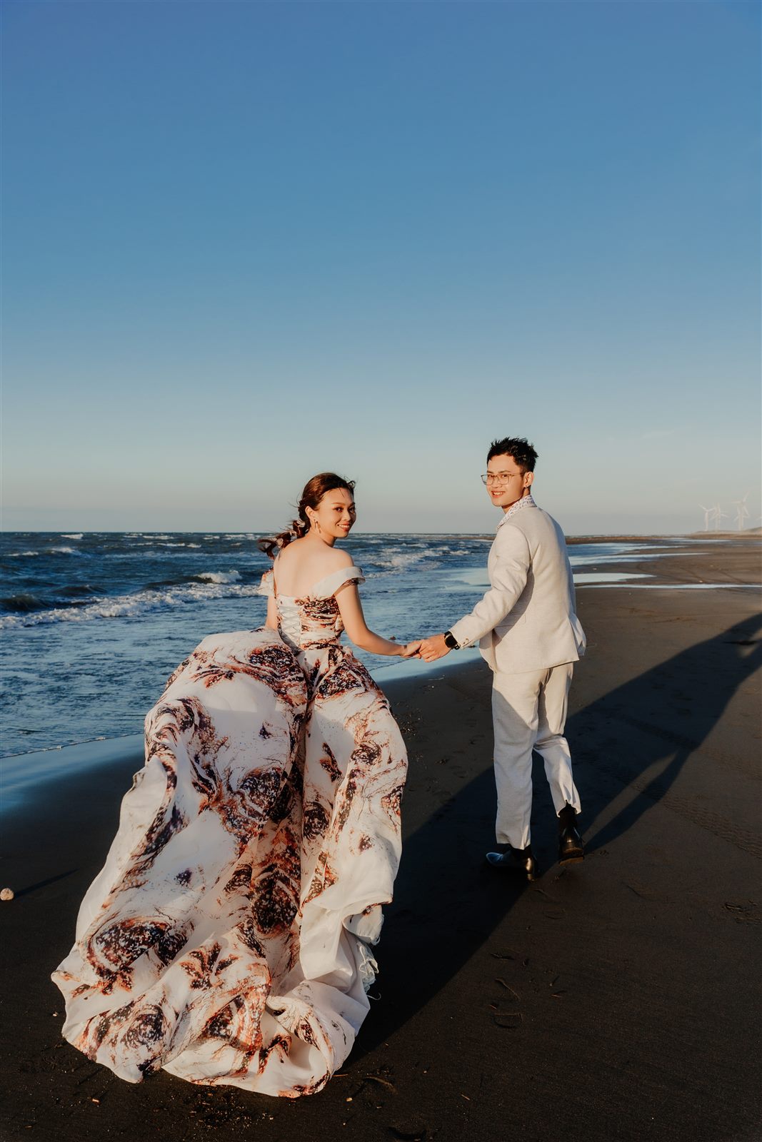 中壢海邊婚紗,夕陽婚紗照