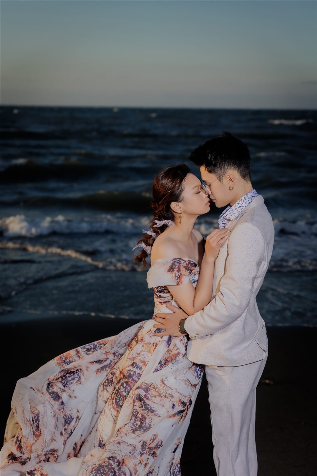 中壢海邊婚紗,夕陽婚紗照