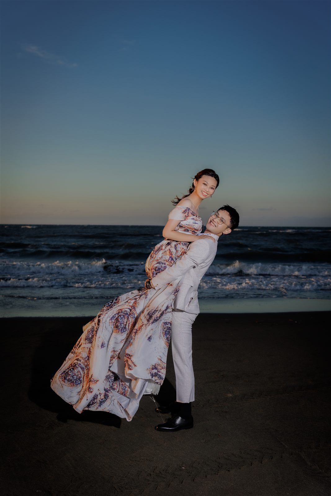 中壢海邊婚紗,夕陽婚紗照